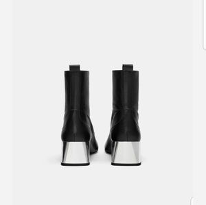 zara zip ankle boots